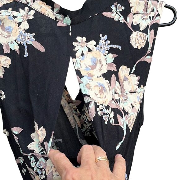 EUC ASTR The Label Black Floral Faux Wrap Dress - Picture 8 of 8